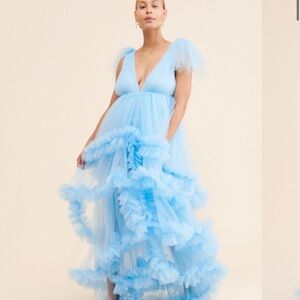 Nothing fits but blue maternity shoot shower dress blue size S/M